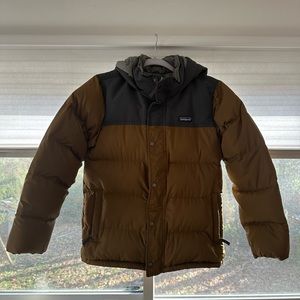 Patagonia Boys Bivy Down Hooded Jacket size L(12)